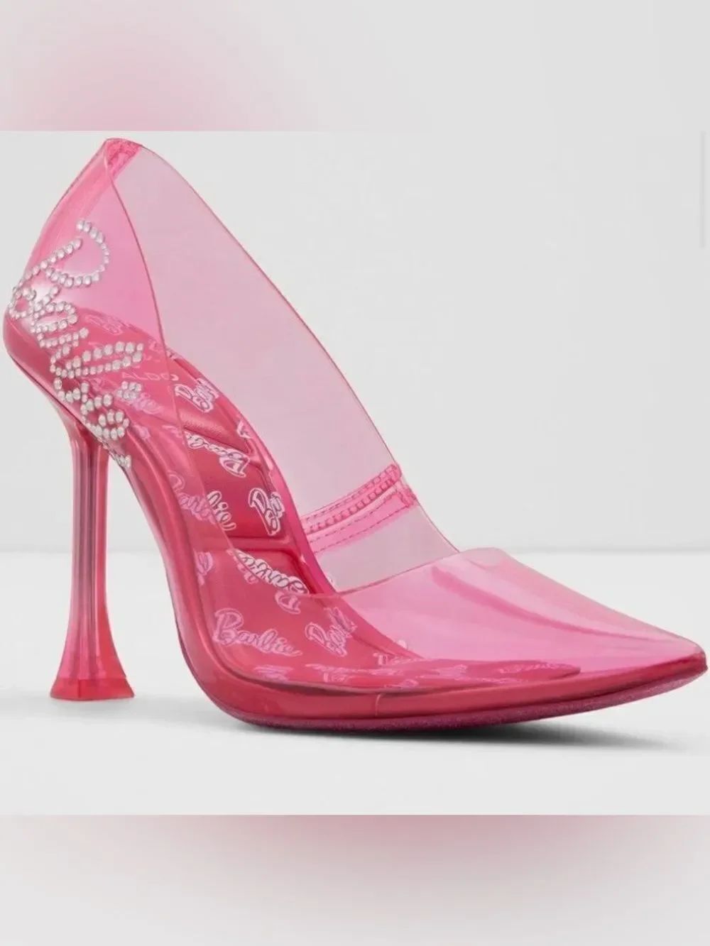 Aldo Barbie Barbiestessy Heels with Crystal Accents New in Box Size 8.5 - Picture 8 of 14